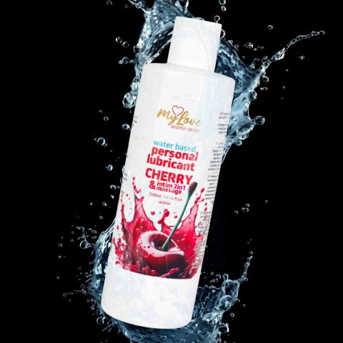 Żel Intymny I Do Masażu 2w1 Aroma Series Cherry Wiśniowy 300 Ml - MyLove