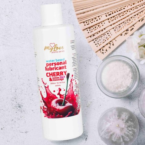 Żel Intymny I Do Masażu 2w1 Aroma Series Cherry Wiśniowy 300 Ml - MyLove