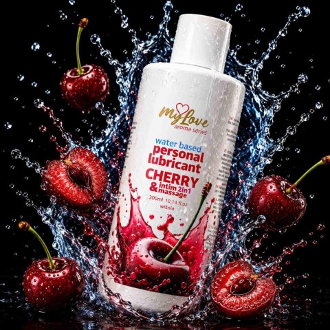 Żel Intymny I Do Masażu 2w1 Aroma Series Cherry Wiśniowy 300 Ml - MyLove