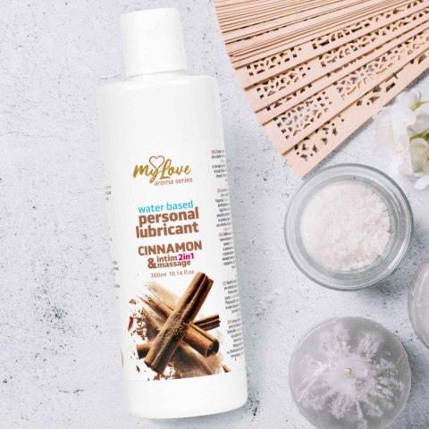 Żel Intymny I Do Masażu 2w1 Aroma Series Cinnamon Cynamonowy 300 Ml - MyLove