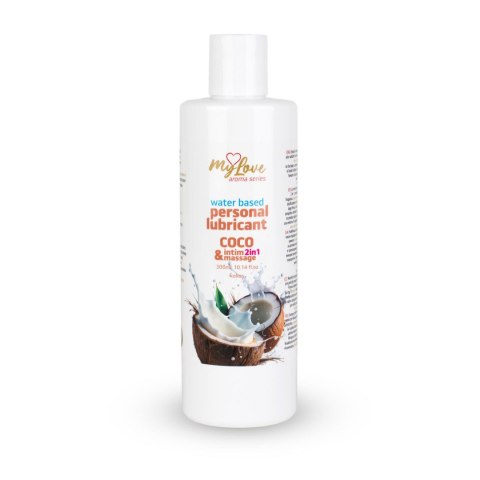 Żel Intymny I Do Masażu 2w1 Aroma Series Coco Kokosowy 300 Ml - MyLove