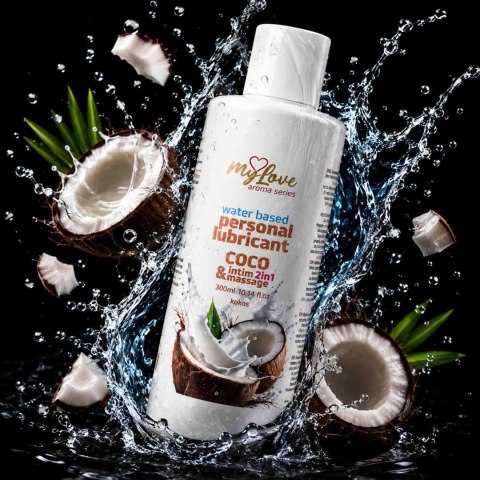 Żel Intymny I Do Masażu 2w1 Aroma Series Coco Kokosowy 300 Ml - MyLove