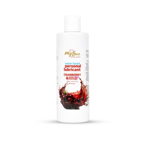 Żel Intymny I Do Masażu 2w1 Aroma Series Cranberry Żurawinowy 300 Ml - MyLove