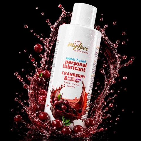 Żel Intymny I Do Masażu 2w1 Aroma Series Cranberry Żurawinowy 300 Ml - MyLove
