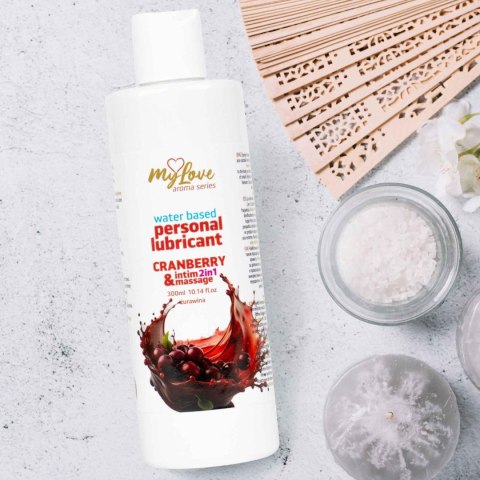Żel Intymny I Do Masażu 2w1 Aroma Series Cranberry Żurawinowy 300 Ml - MyLove