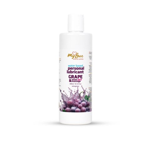 Żel Intymny I Do Masażu 2w1 Aroma Series Grape Winogronowy 300 Ml - MyLove