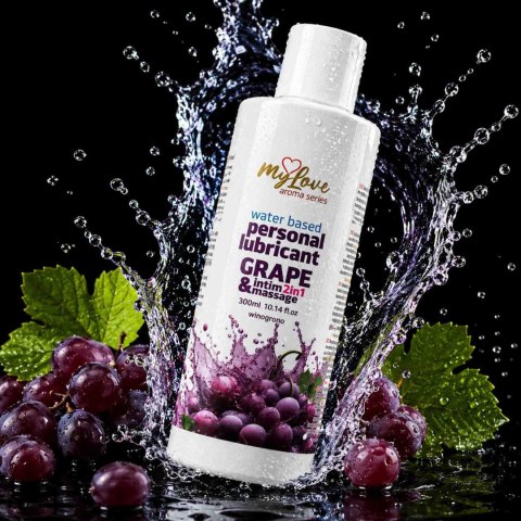 Żel Intymny I Do Masażu 2w1 Aroma Series Grape Winogronowy 300 Ml - MyLove