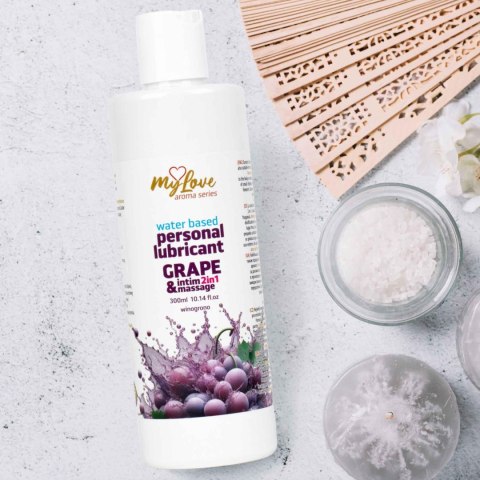 Żel Intymny I Do Masażu 2w1 Aroma Series Grape Winogronowy 300 Ml - MyLove