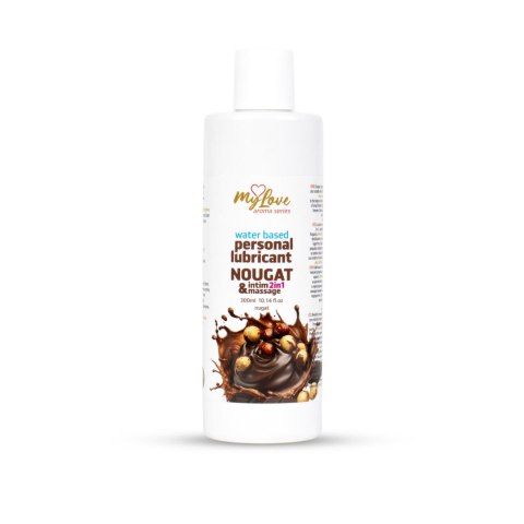 Żel Intymny I Do Masażu 2w1 Aroma Series Nougat Nugatowy 300 Ml - MyLove
