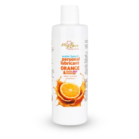 Żel Intymny I Do Masażu 2w1 Aroma Series Orange Pomarańczowy 300 Ml - MyLove