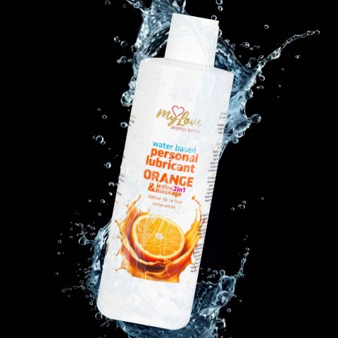 Żel Intymny I Do Masażu 2w1 Aroma Series Orange Pomarańczowy 300 Ml - MyLove