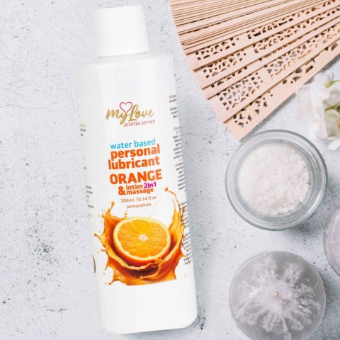 Żel Intymny I Do Masażu 2w1 Aroma Series Orange Pomarańczowy 300 Ml - MyLove