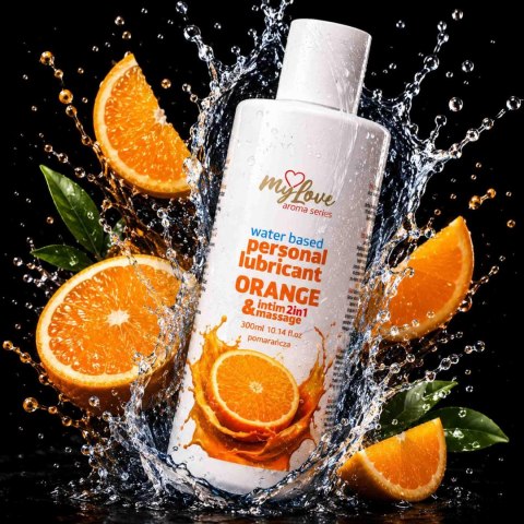 Żel Intymny I Do Masażu 2w1 Aroma Series Orange Pomarańczowy 300 Ml - MyLove