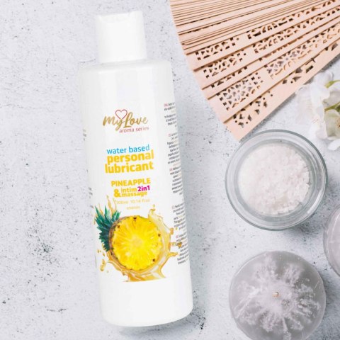 Żel Intymny I Do Masażu 2w1 Aroma Series Pineapple Ananasowy 300 Ml - MyLove