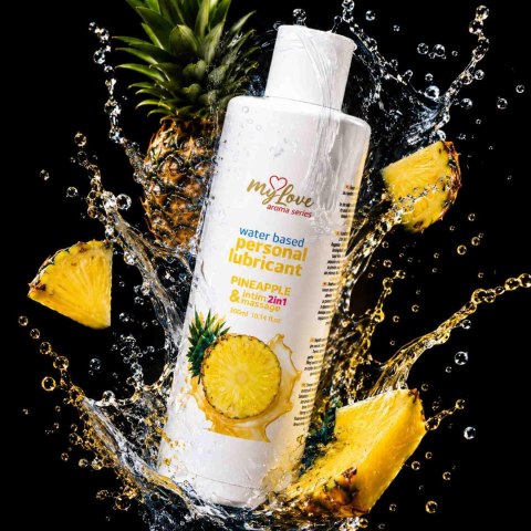 Żel Intymny I Do Masażu 2w1 Aroma Series Pineapple Ananasowy 300 Ml - MyLove