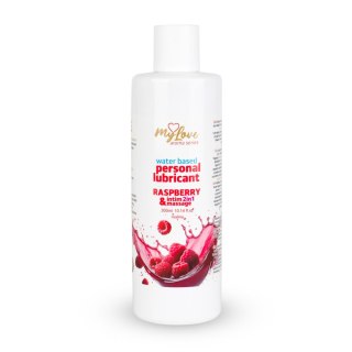 Żel Intymny I Do Masażu 2w1 Aroma Series Raspberry Malinowy 300 Ml - MyLove