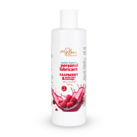 Żel Intymny I Do Masażu 2w1 Aroma Series Raspberry Malinowy 300 Ml - MyLove