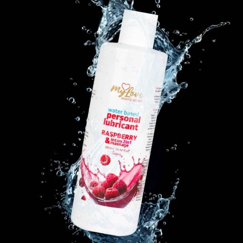 Żel Intymny I Do Masażu 2w1 Aroma Series Raspberry Malinowy 300 Ml - MyLove