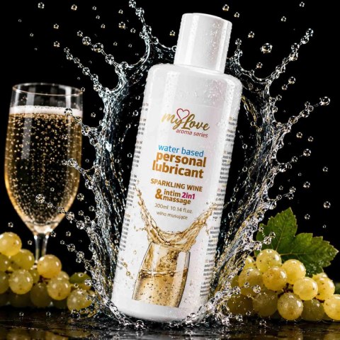 Żel Intymny I Do Masażu 2w1 Aroma Series Sparkling Wine Wino Musujące 300 Ml - MyLove