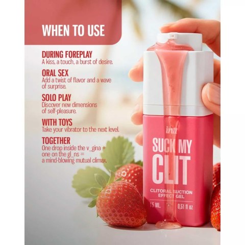 Żel Stymulujący SUCK MY CLIT Wild Strawberry - SUCK MY CLIT