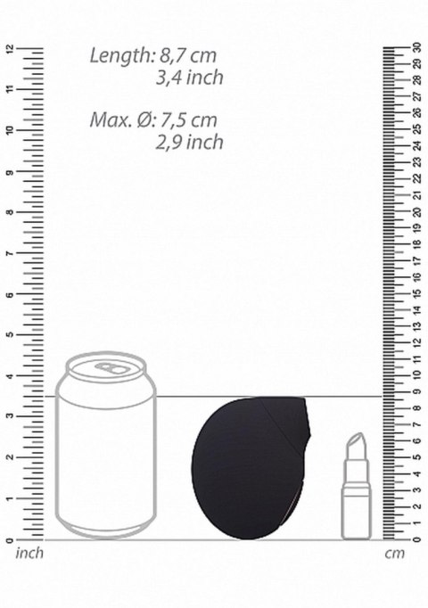 Stymulator Wodoodporny Silikonowy USB 10 Trybów Magnetyczne Ładowanie 60 Minut Pracy Producent , Czarny-Seductive