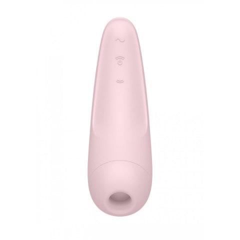 Stymulator Łechtaczki Sterowany Aplikacją pudrowy róż Curvy 2+ Satisfyer