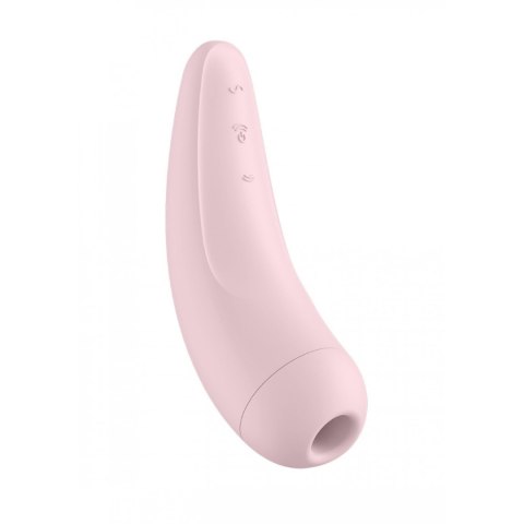 Stymulator Łechtaczki Sterowany Aplikacją pudrowy róż Curvy 2+ Satisfyer