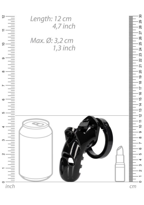 Pas cnoty na penisa czarny 11.5cm