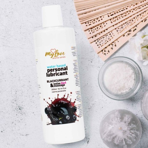 Żel Intymny I Do Masażu 2w1 Aroma Series Blackcurrant Czarna Porzeczka 300 Ml - MyLove