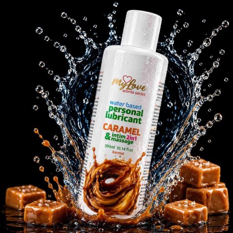 Żel Intymny I Do Masażu 2w1 Aroma Series Caramel Karmelowy 300 Ml - MyLove
