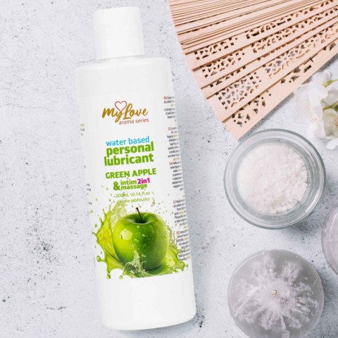 Żel Intymny I Do Masażu 2w1 Aroma Series Green Apple Zielone Jabłko 300 Ml - MyLove