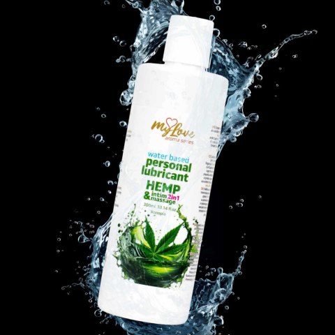 Żel Intymny I Do Masażu 2w1 Aroma Series Hemp Konopny 300 Ml - MyLove