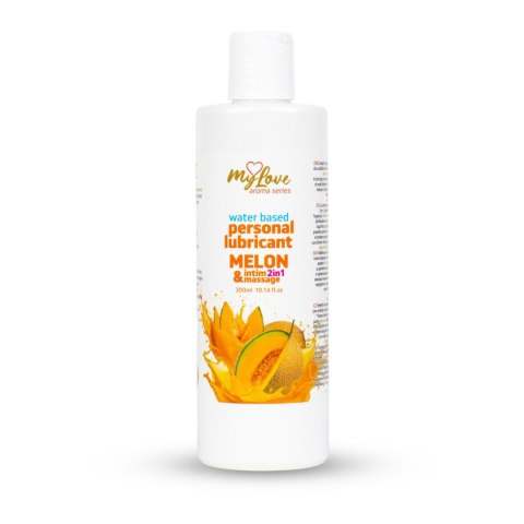 Żel Intymny I Do Masażu 2w1 Aroma Series Melon Melonowy 300 Ml - MyLove
