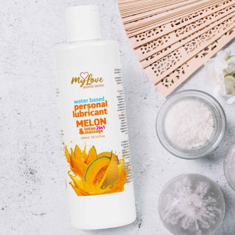 Żel Intymny I Do Masażu 2w1 Aroma Series Melon Melonowy 300 Ml - MyLove