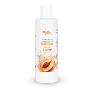 Żel Intymny I Do Masażu 2w1 Aroma Series Peach Brzoskwiniowy 300 Ml - MyLove