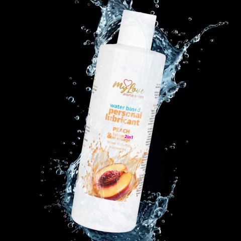 Żel Intymny I Do Masażu 2w1 Aroma Series Peach Brzoskwiniowy 300 Ml - MyLove