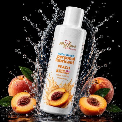 Żel Intymny I Do Masażu 2w1 Aroma Series Peach Brzoskwiniowy 300 Ml - MyLove