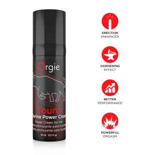 Krem erekcyjny z tauryną TOURO ERECTION CREAM WITH TAURINA 15ml ORGIE