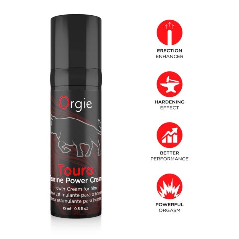 Krem erekcyjny z tauryną TOURO ERECTION CREAM WITH TAURINA 15ml ORGIE