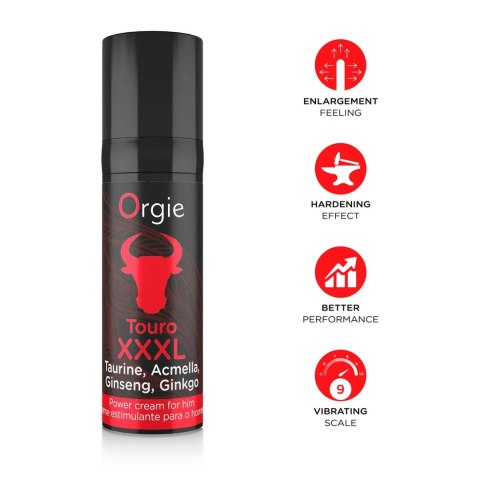 Krem na erekcję TOURO XXXL ERECTION CREAM 15ml ORGIE