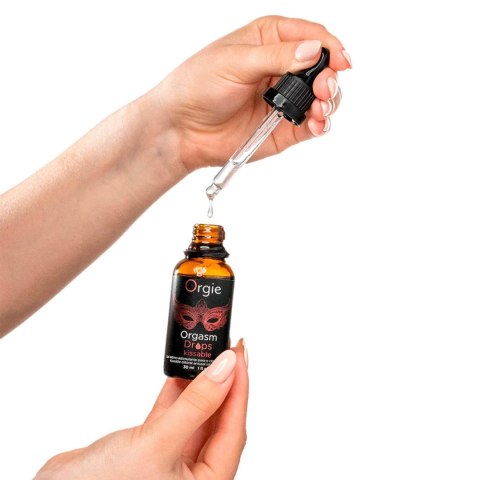 Krople uwrażliwiające łechtaczkę ORGASM DROPS KISSABLE 30ml ORGIE
