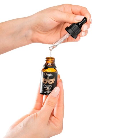 Krople uwrażliwiające łechtaczkę brzoskwinia Orgasm Drops Vibe Peach Flavor 15ml ORGIE