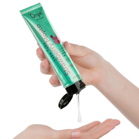 Lubrykant smakowy truskawkowe mojito Lube Tube Cocktail Strawberry Mojito 100ml ORGIE