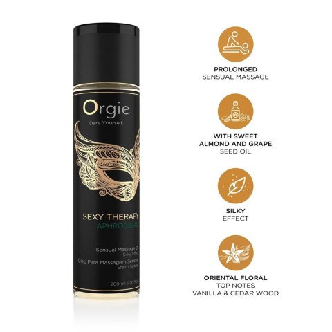 Olejek do masażu Sexy Therapy Sensual Massage Oil Fruity Floral Aphrodisiac 200ml ORGIE