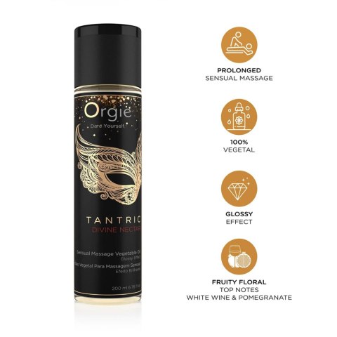 Olejek do masażu tantrycznego Sexy Therapy Sensual Massage Oil Fruity Floral Divinie Nectar 200ml ORGIE