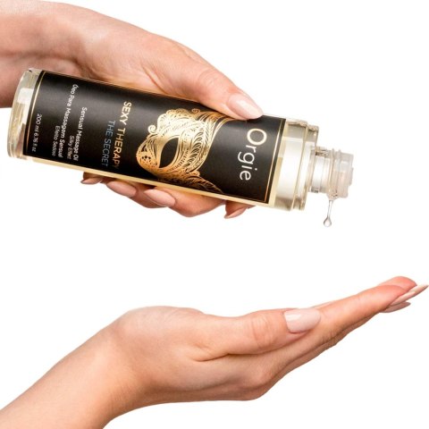 Olejek mineralny do masażu migdały i pestki winogron Sexy Therapy Sensual Massage Oil Fruity Floral The Secret 200ml ORGIE