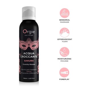 Pianka do masażu Acqua Croccante Crunchy Mousse Sakura Fruit 150ml ORGIE