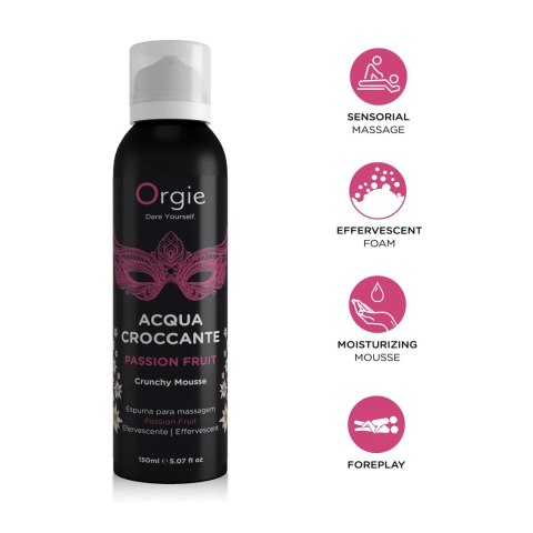 Pianka do masażu marakuja Acqua Croccante Crunchy Mousse Passion Fruit 150ml ORGIE