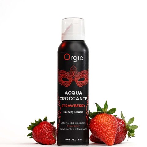 Pianka do masażu truskawka Acqua Croccante Crunchy Mousse Strawberry 150ml ORGIE