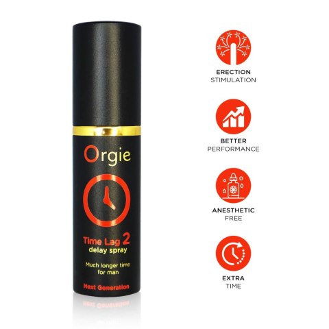Spray na erekcję i opóźniający wytrysk Time Lag 2 Delay Spray ORGIE